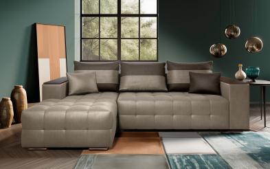 Coltar extensibil Melvin S cu  brat mini etajera Coltar extensibil  cu  brat mini etajera , L250 B90/158 H61/67  cm